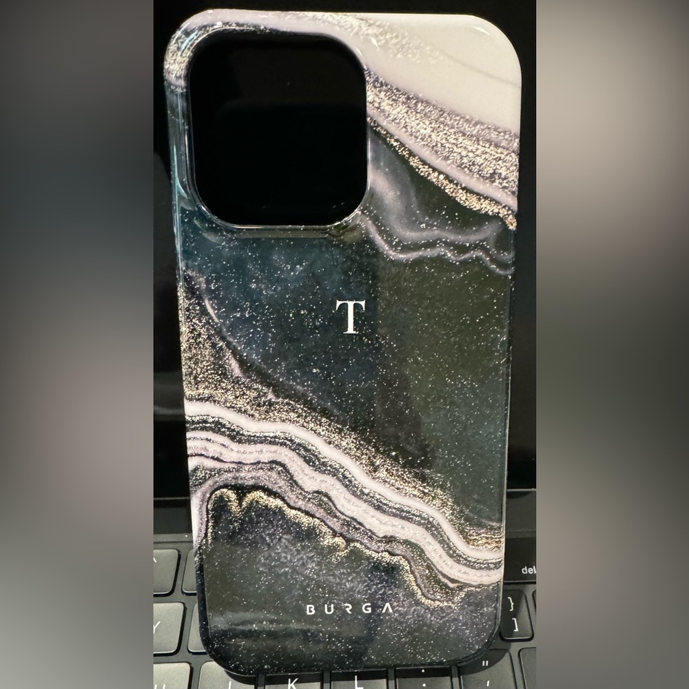 New Burga iPhone 15 Pro Max Magic Night Case with Personalized “T”